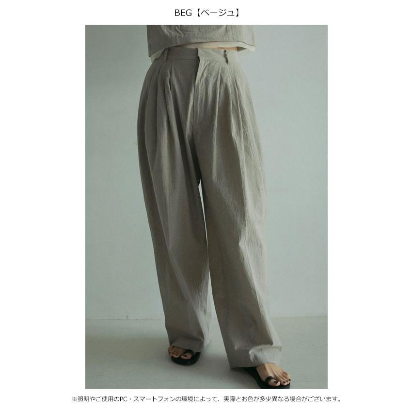 anuke アンヌーク 2025SpringSummer ボトムス Check Tuck Pants anuke アンヌーク 2025SpringSummer ボトムス Check Tuck Pants