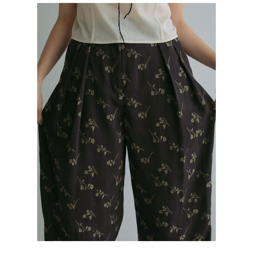 アンヌーク Flower Jacquard Pants anuke（アンヌーク） パンツ Flower Jacquard Pants レディース