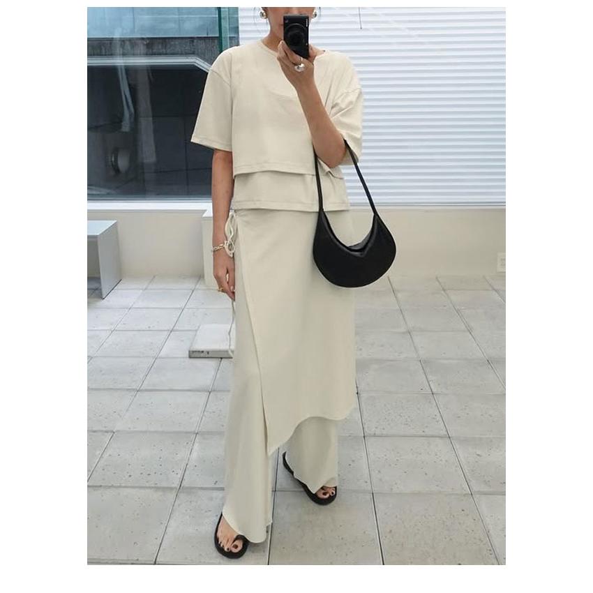 anuke アンヌーク 2025SpringSummer ボトムス Layered Cut Pants anuke アンヌーク 2025SpringSummer ボトムス Layered Cut Pants