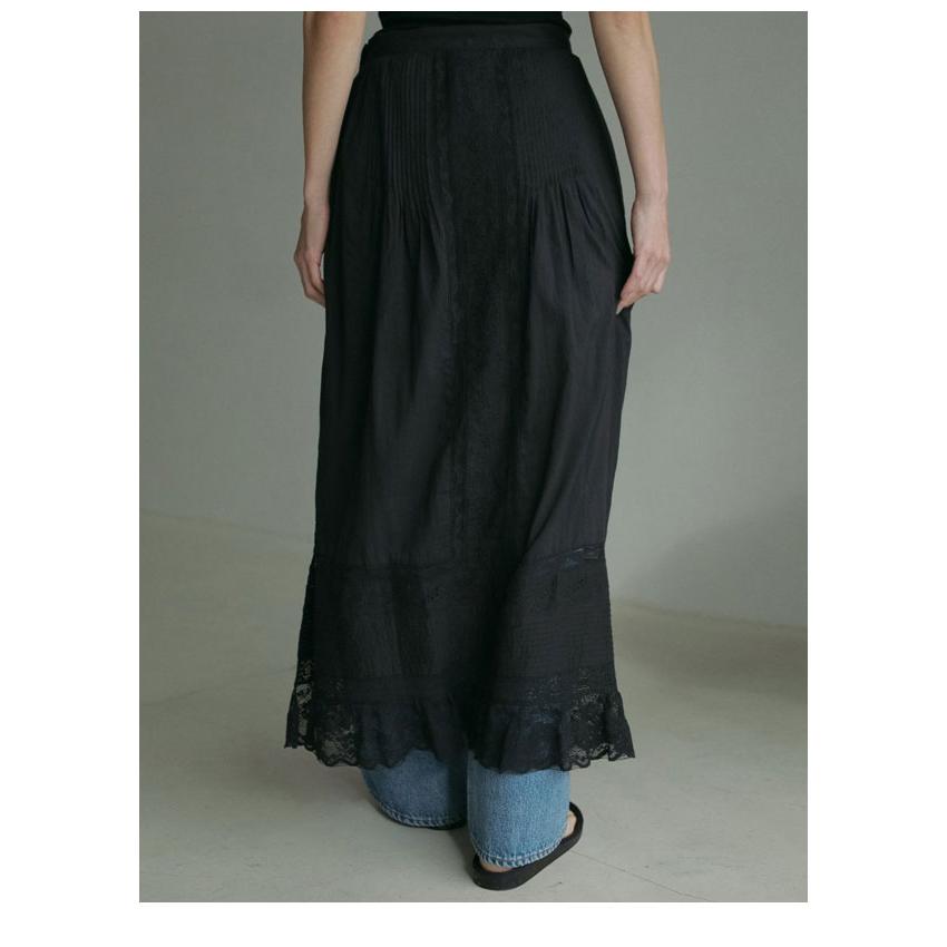 【最終値下げ】anuke Tuck Lace Skirt anuke（アンヌーク） anuke 2025SpringSummer ボトムス Tuck Lace