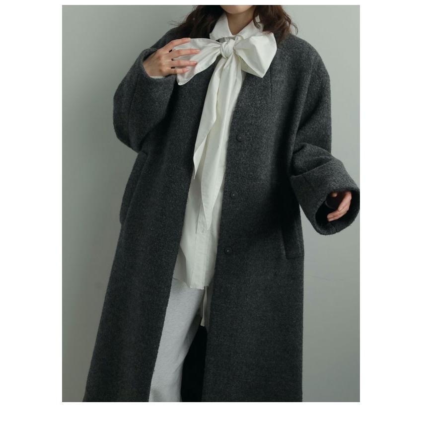 ジャケット・アウター collarless cocoon jacket ジャケット・アウター collarless cocoon jacket Cocoon Jacket