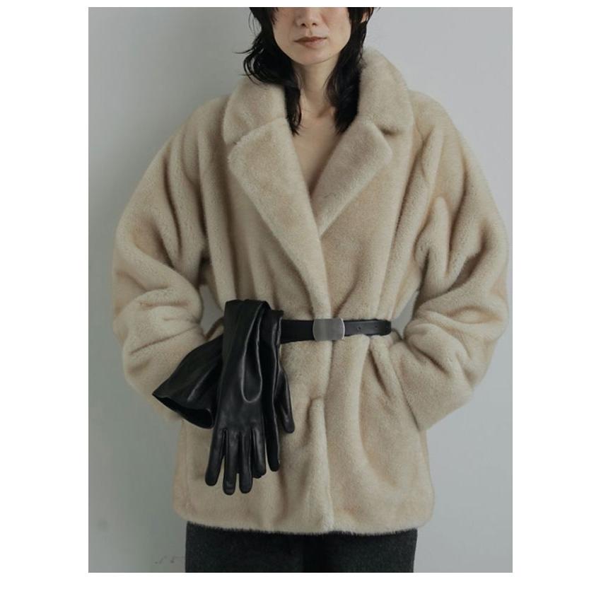 ジャケット・アウター anuke Eco Minkfur Jacket anuke（アンヌーク） anuke 2026winter アウター Eco Minkfur Jacket
