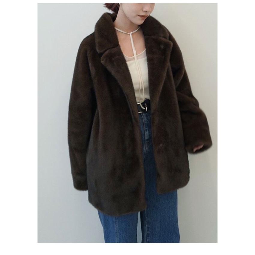 anuke（アンヌーク） anuke 2026winter アウター Eco Minkfur Jacket