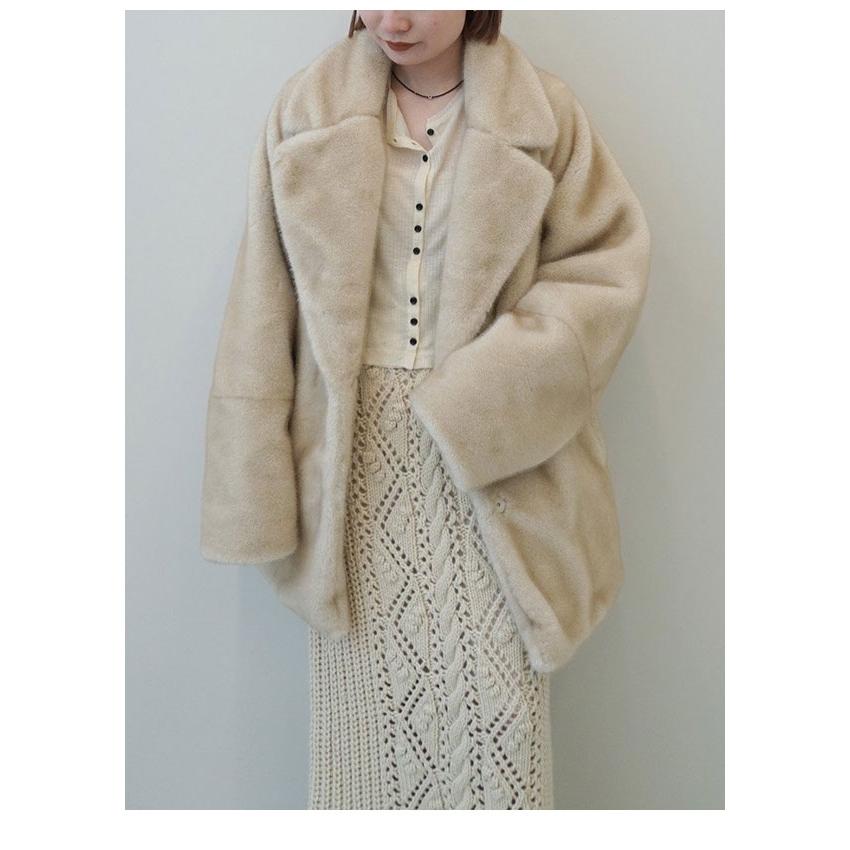 anuke（アンヌーク） anuke 2026winter アウター Eco Minkfur Jacket