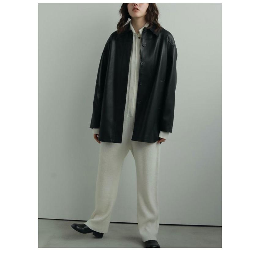 【anuke】Ecoleather Over Jacket 38 クリーム Ecoleather Over Jacket/anuke'62420103 - Select Shop Loozel