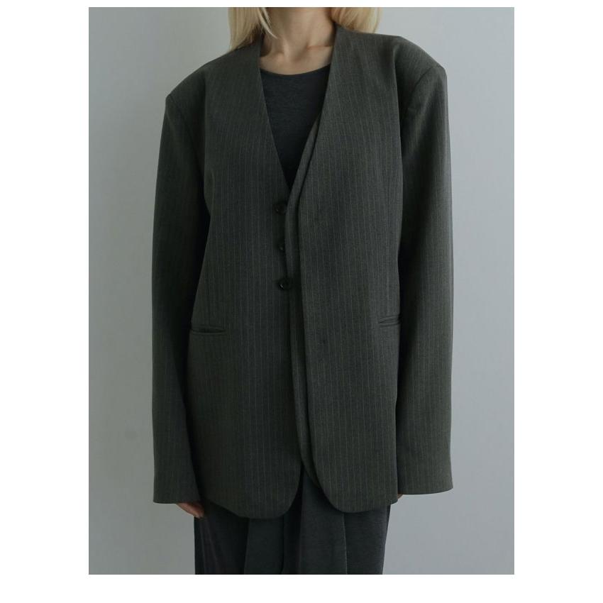 anuke アンヌーク 2025FallWinter アウター Collarless Over