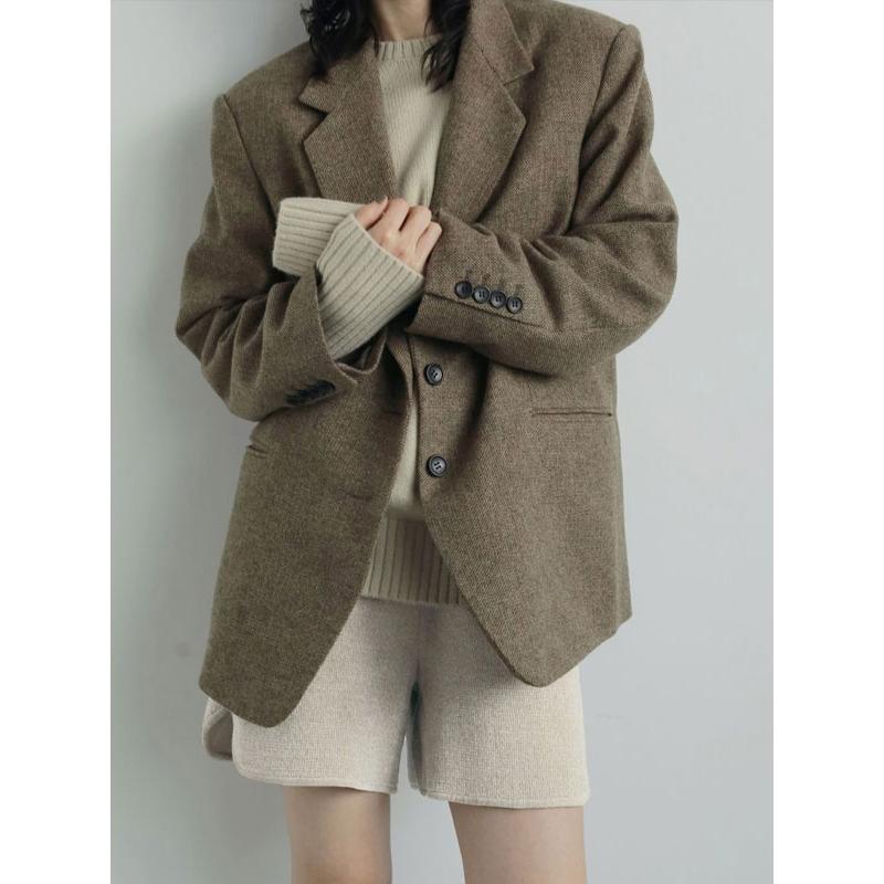 タグ付き新品未使用　アンヌーク　Herringbone Wool Jacket ànuke online store（アンヌーク） / Herringbone Wool