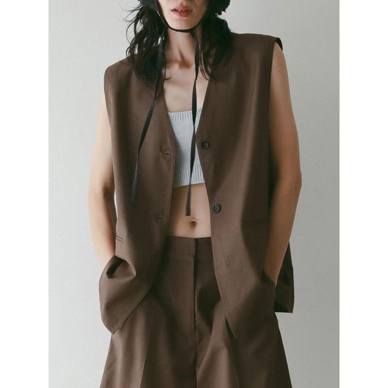 ラスト1点【anuke】アンヌーク Loop Knit Vest ブラウン anuke】アンヌーク Loop Knit Vest ブラウン