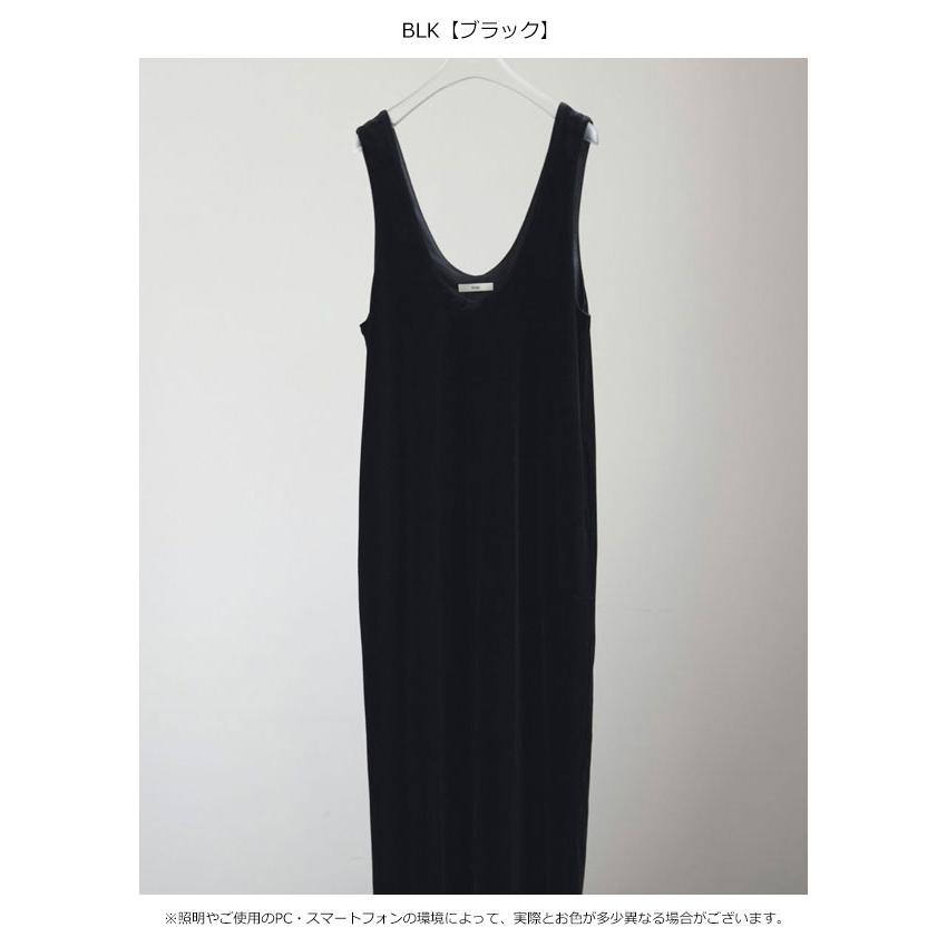 anuke アンヌーク 2025FallWinter ドレス Velour Uneck Onepiece