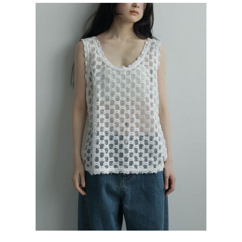 anuke アンヌーク 2025FallWinter トップス Lace Sleeveless
