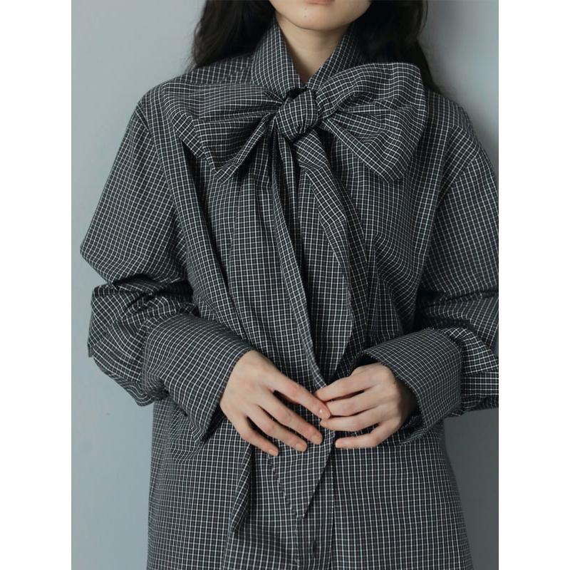 ★新品★ anuke アンヌークVolume Ribbon Shirts anuke（アンヌーク） WINTER SALE40%OFF anuke 2025FallWinter