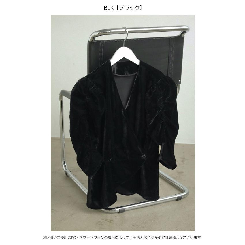 the toe Ermou Back Open Top ベロアトップス　ブラック Ermou Back Open Top – THE TOÉ