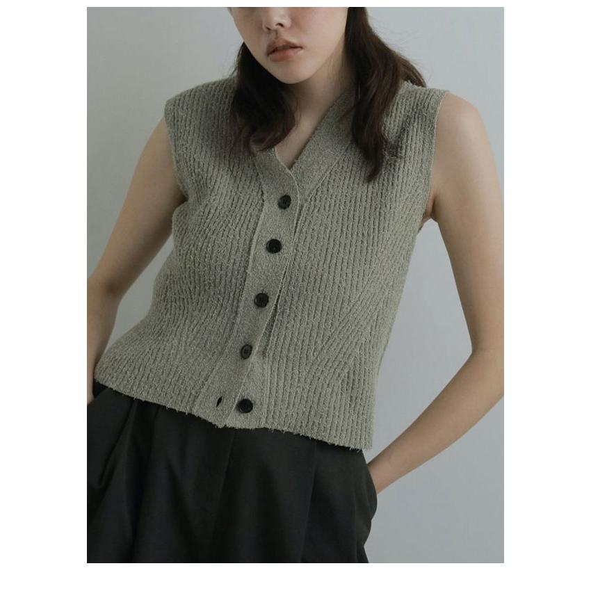 アンヌーク　anuke 新作　ニットベスト ànuke online store（アンヌーク） / Vneck Lock KnitvestVneck Lock