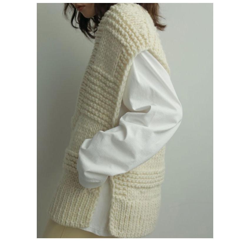 アンヌーク Uneck Handknit Vest Loop Knit Vest（ベスト）｜anuke