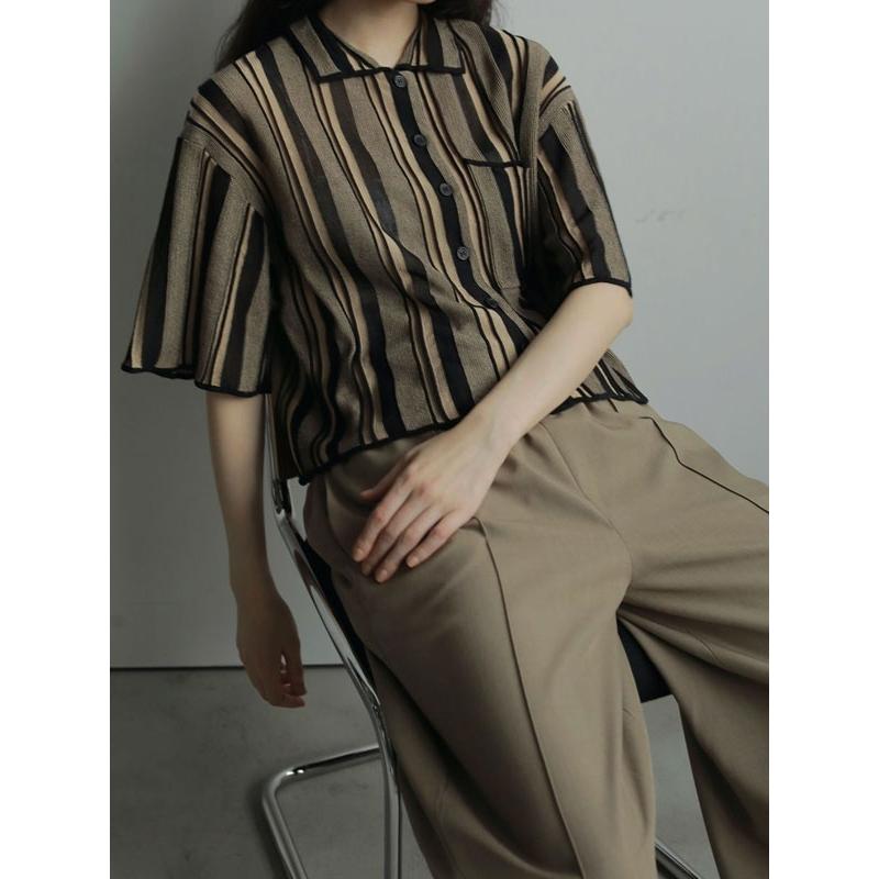 anuke（アンヌーク） anuke 2025FallWinter トップス Stripe Knit