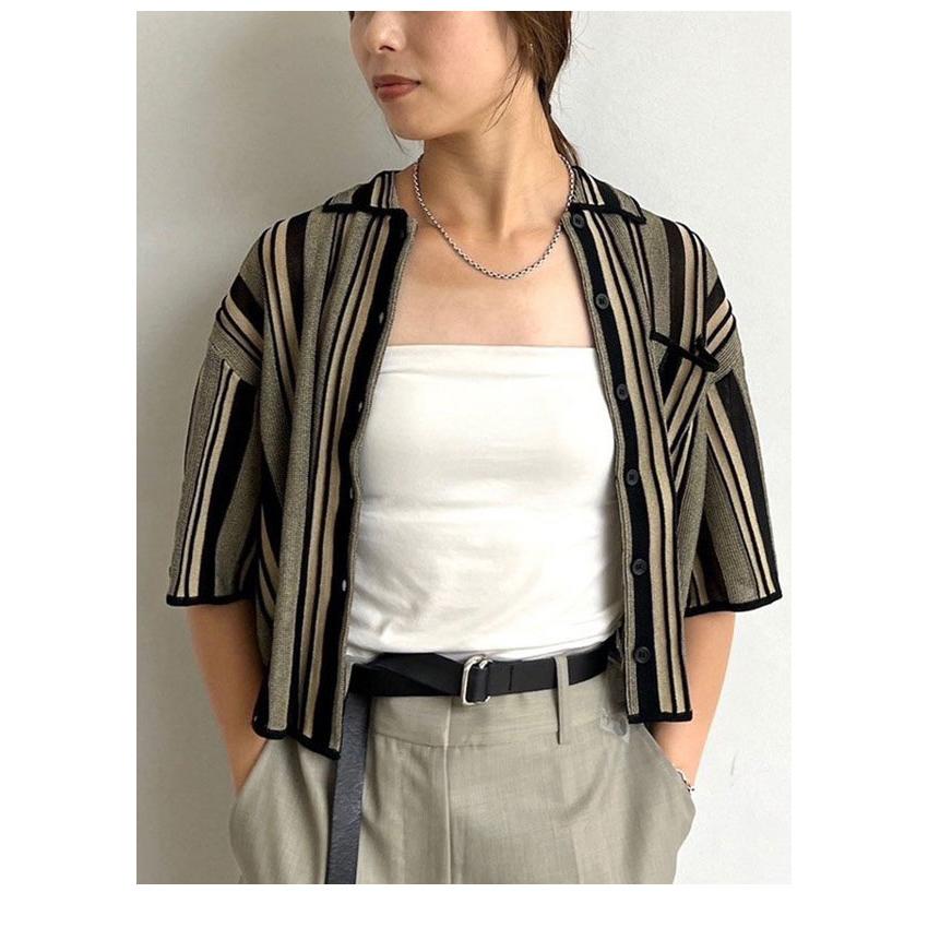 anuke（アンヌーク） anuke 2025FallWinter トップス Stripe Knit