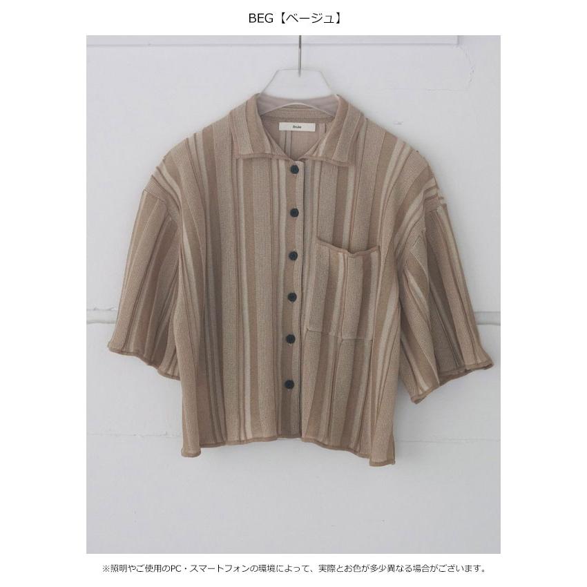 anuke（アンヌーク） anuke 2025FallWinter トップス Stripe Knit 
