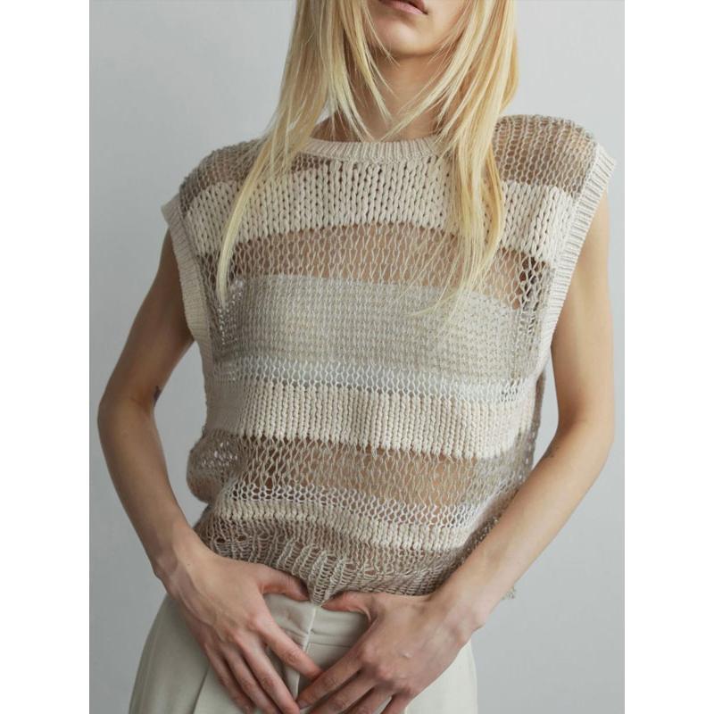 anuke アンヌーク 2025FallWinter トップス Border Knit Vest