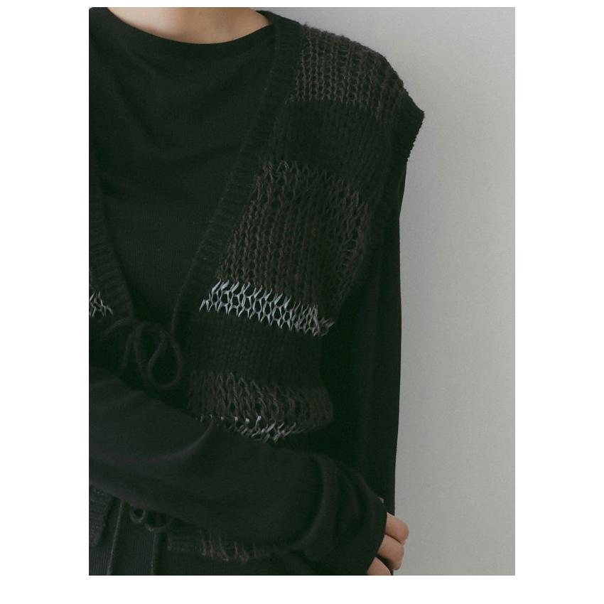 anuke（アンヌーク） anuke 2025FallWinter トップス Border Knit Vest