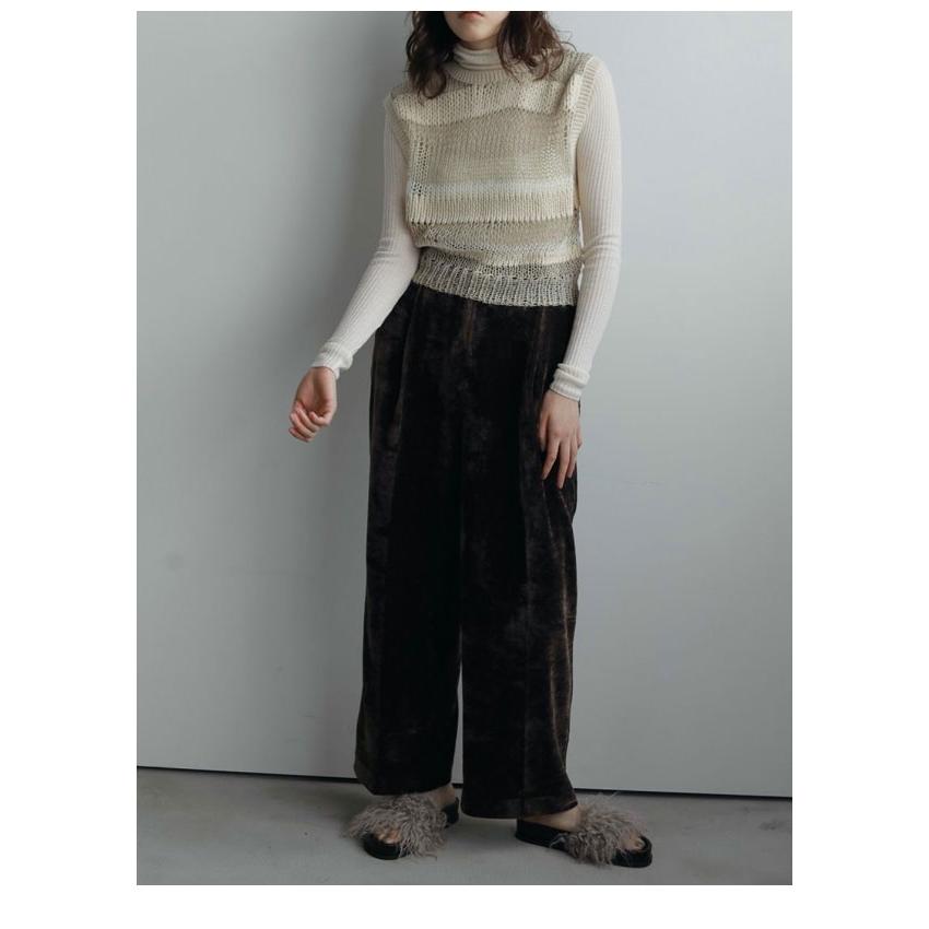 anuke（アンヌーク） anuke 2025FallWinter トップス Border Knit Vest