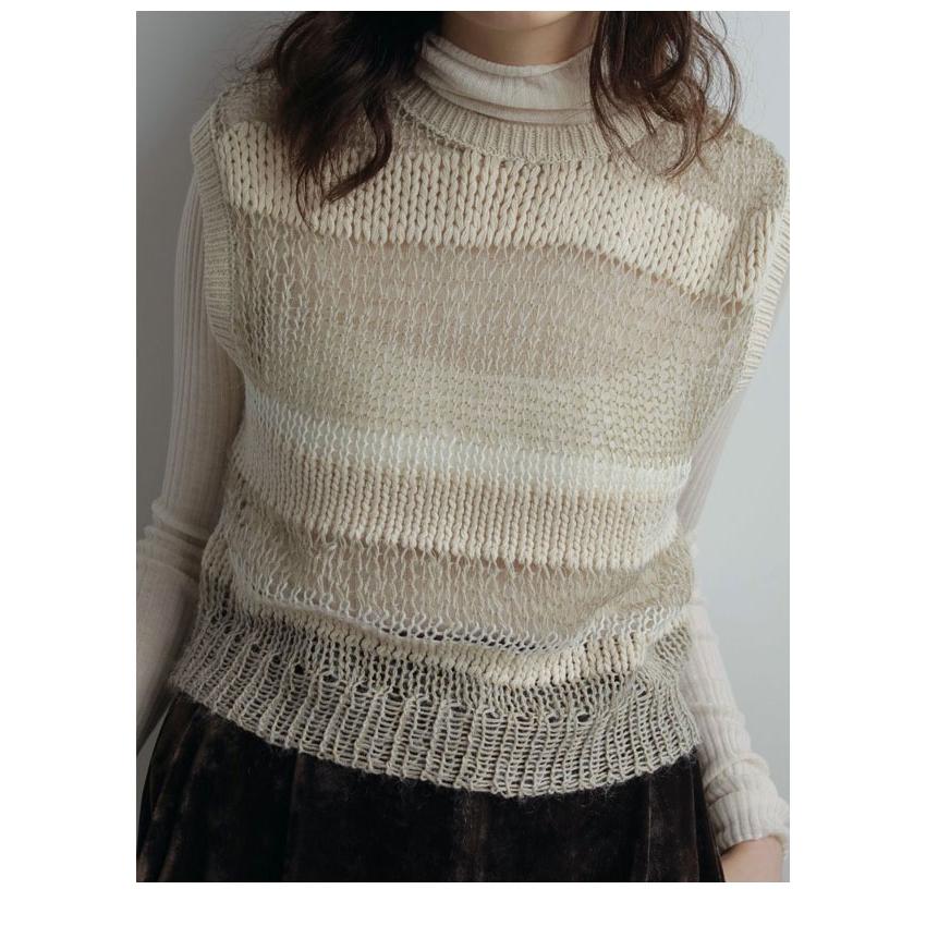 ヘブスト様② WEB限定】MEN ハイブリッドニットベスト ブラック