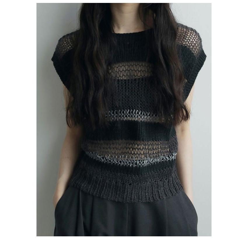 anuke（アンヌーク） anuke 2025FallWinter トップス Border Knit Vest