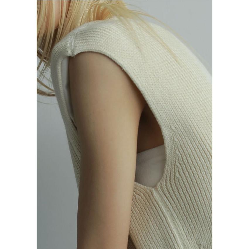 【即購入可】euw nuance knit tank-top brown 即購入可】euw nuance knit tank-top brown 即購入可】euw nuance knit