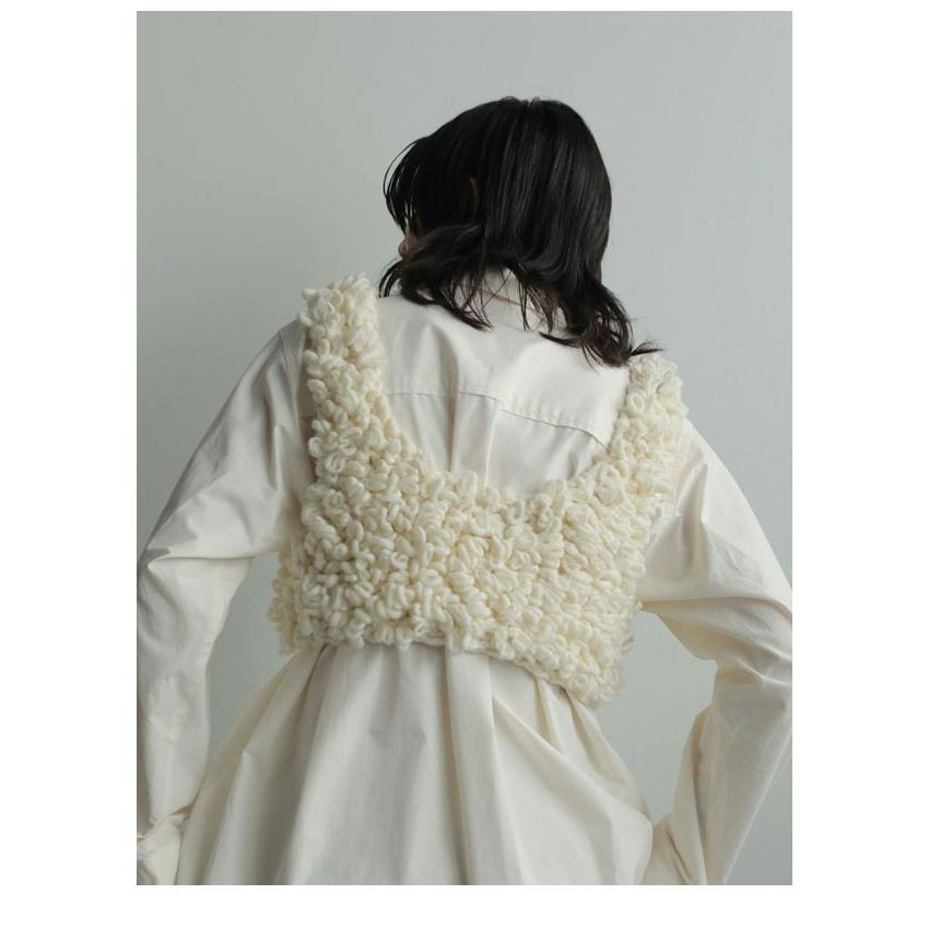anuke バックオープン ニットベスト anuke アンヌーク 2025FallWinter トップス Loop Knit Vest 10月