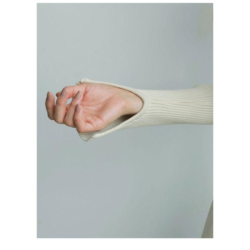 anuke（アンヌーク） anuke 2025FallWinter トップス Slit Turtle Knit