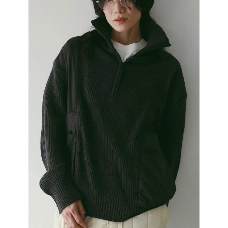 anuke（アンヌーク） anuke 2025FallWinter トップス Halfzip Docking