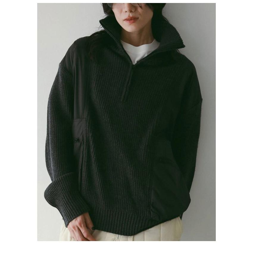 anuke（アンヌーク） anuke 2025FallWinter トップス Halfzip Docking