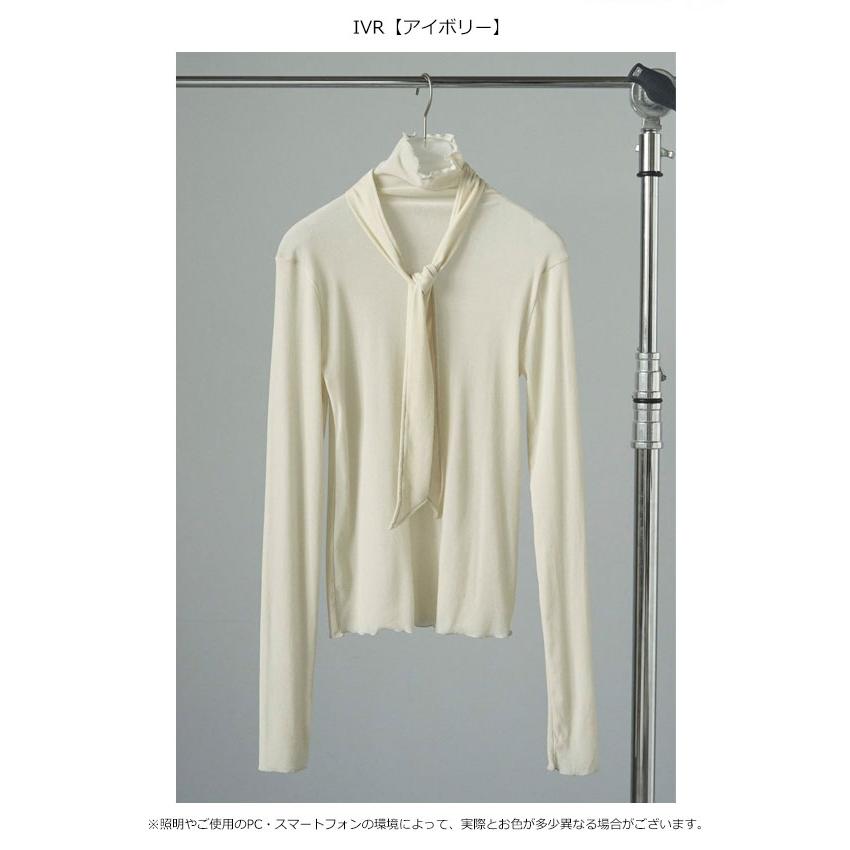 anuke アンヌーク 2025FallWinter トップス Velour Tie Tops