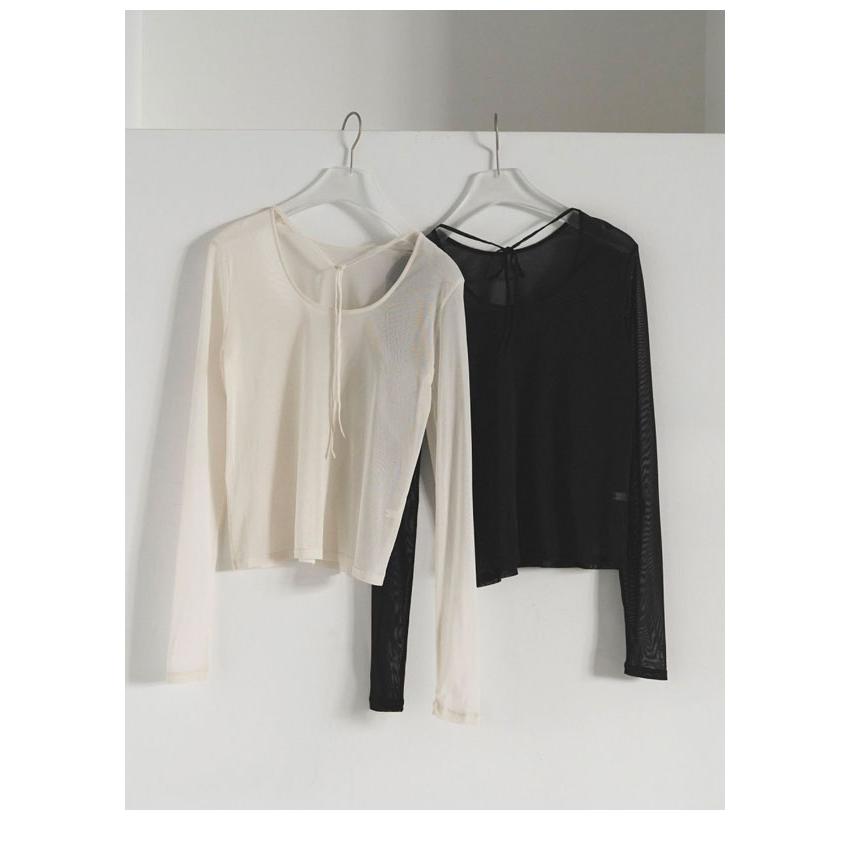 anuke アンヌーク 2026SpringSummer トップス 2way Sheer Tops 2月下旬