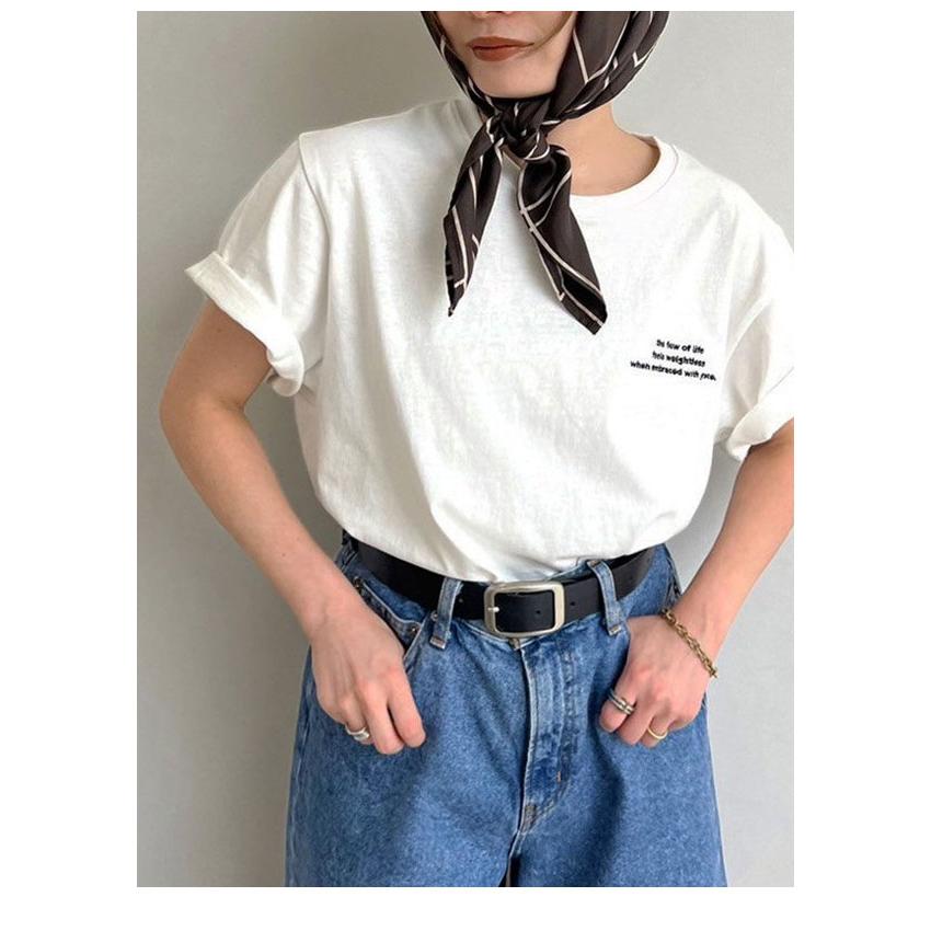 anuke（アンヌーク） anuke 2025FallWinter トップス Embroidery Logo
