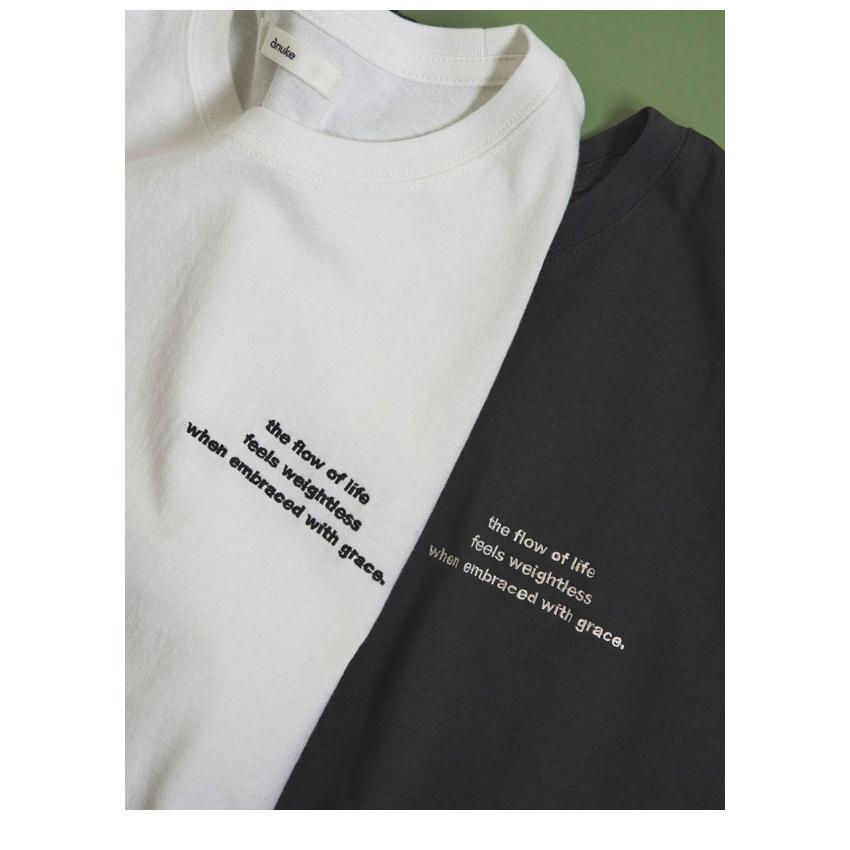 anuke（アンヌーク） anuke 2025FallWinter トップス Embroidery Logo
