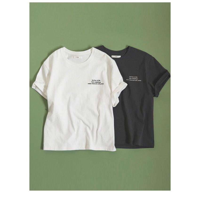 トップス anuke Oversize Print T-shirts セール】Oversize Print T-shirts（Tシャツ/カットソー）｜anuke