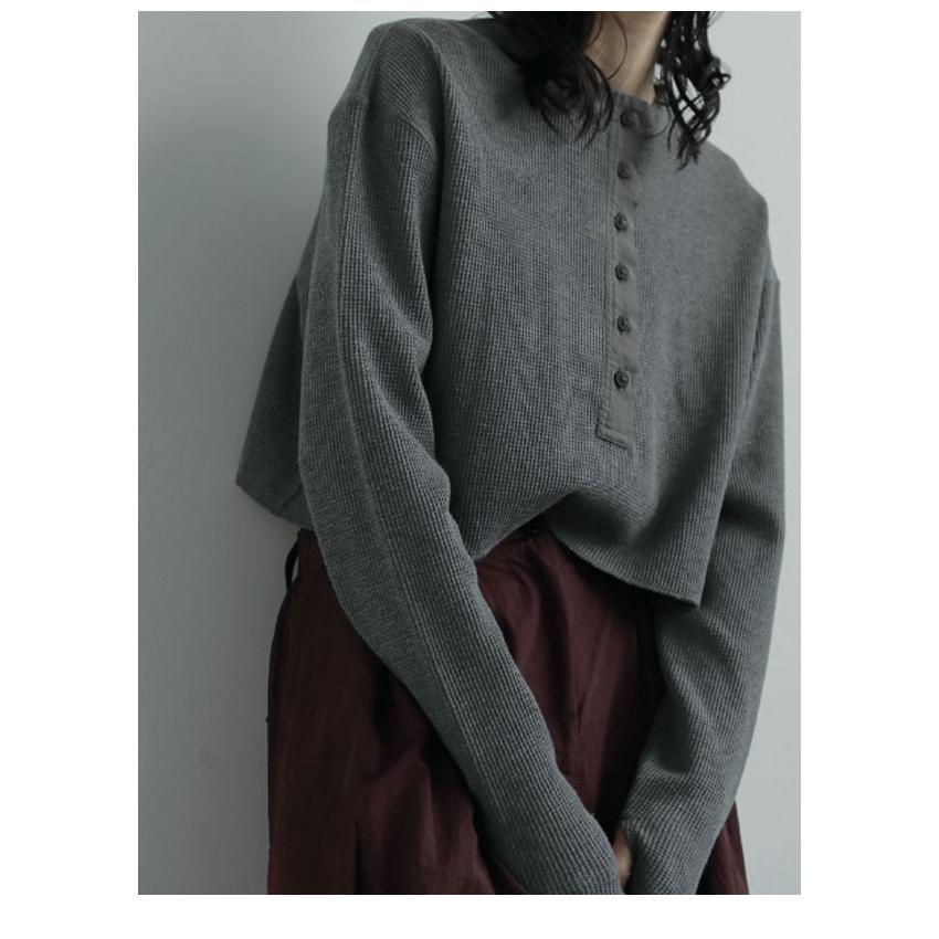 anuke（アンヌーク） anuke 2025FallWinter トップス Waffle Henley