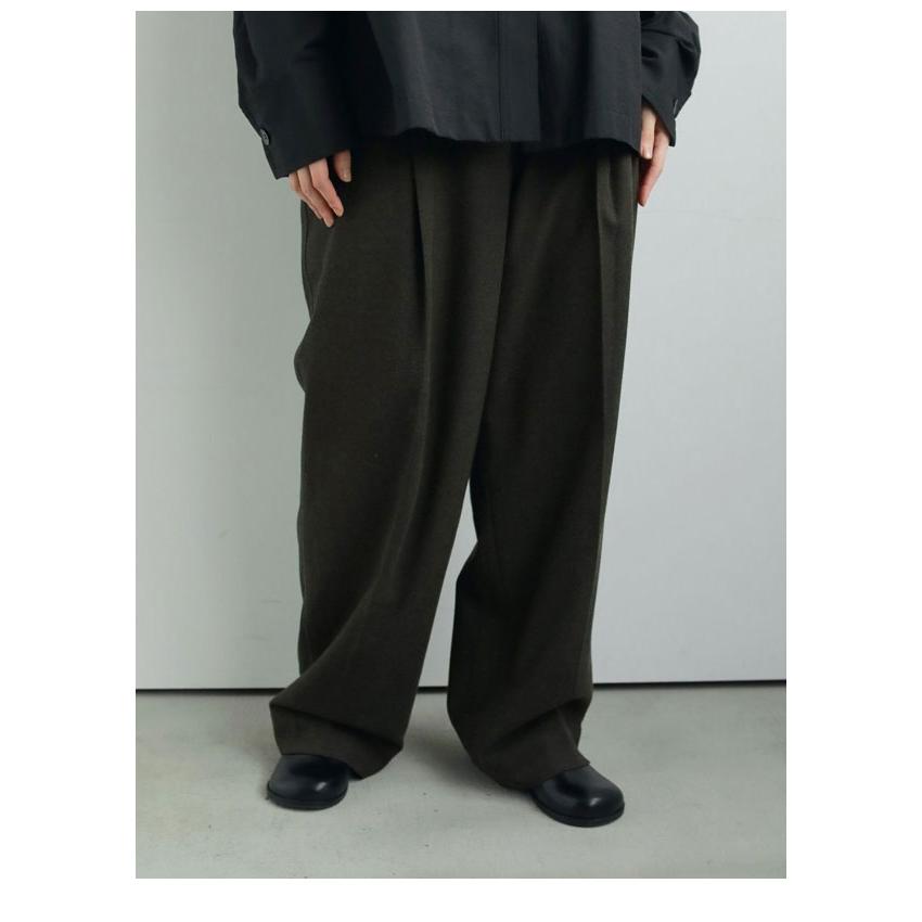 anuke（アンヌーク） anuke 2025FallWinter ボトムス Wool Tuck Pants