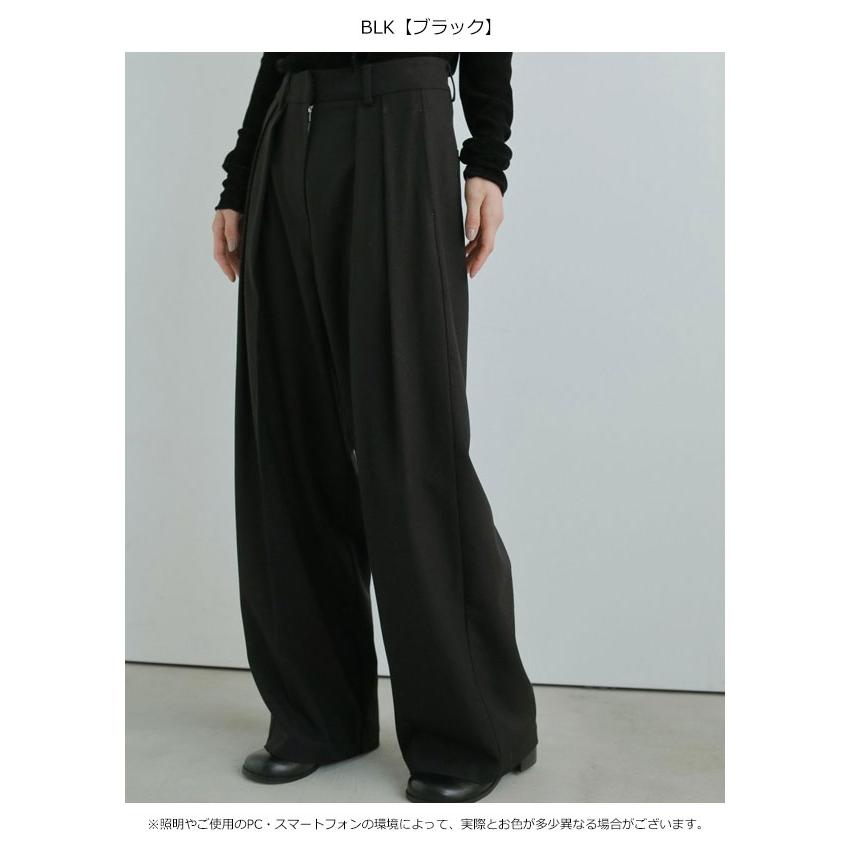 anuke アンヌーク 2025FallWinter ボトムス Tuck Wide Pants 11