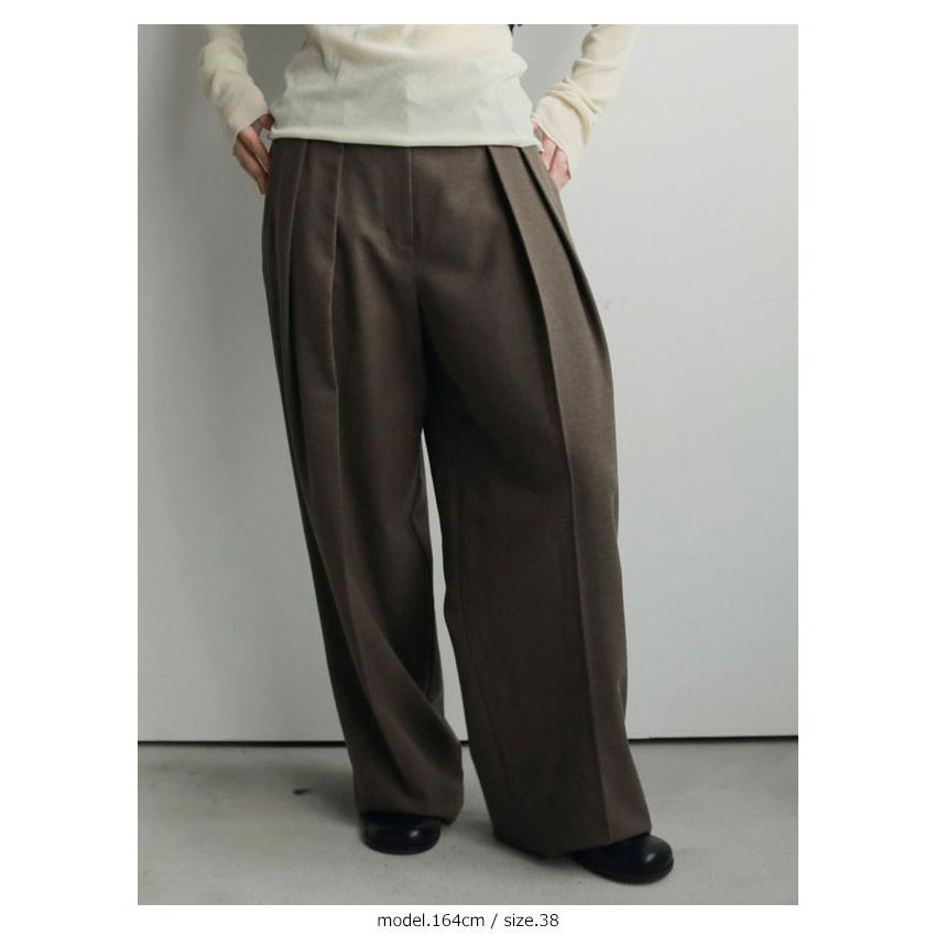 anuke ワイドパンツ(サイズ38) anuke（アンヌーク） anuke 2025FallWinter ボトムス Tuck Wide Pants