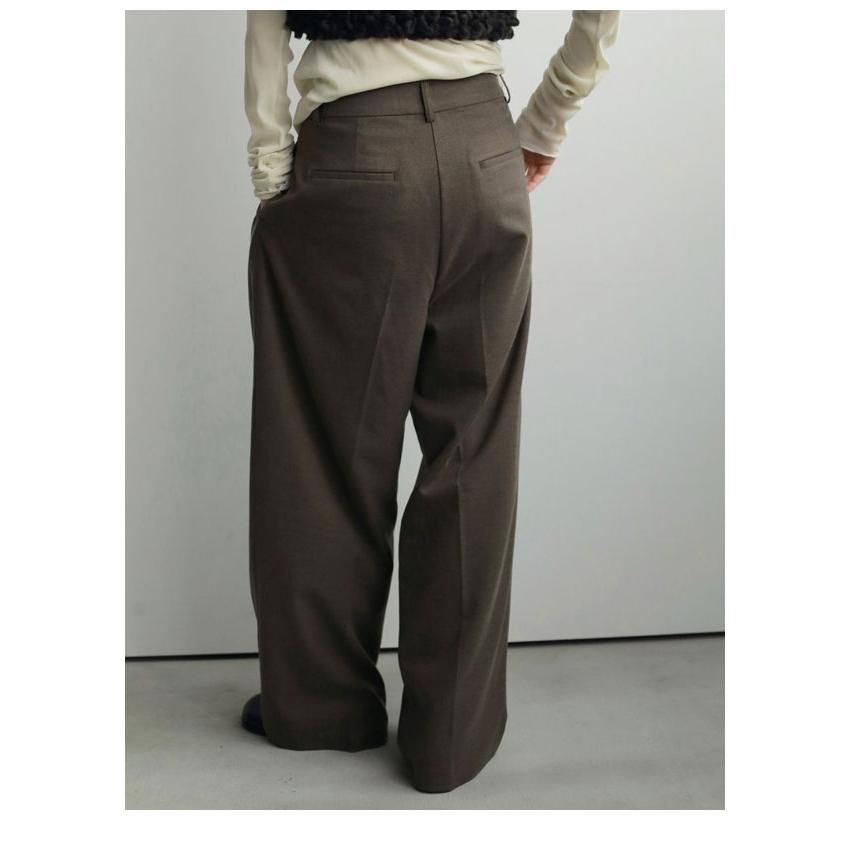 anuke（アンヌーク） anuke 2026Prefall ボトムス Tuck Wide Pants