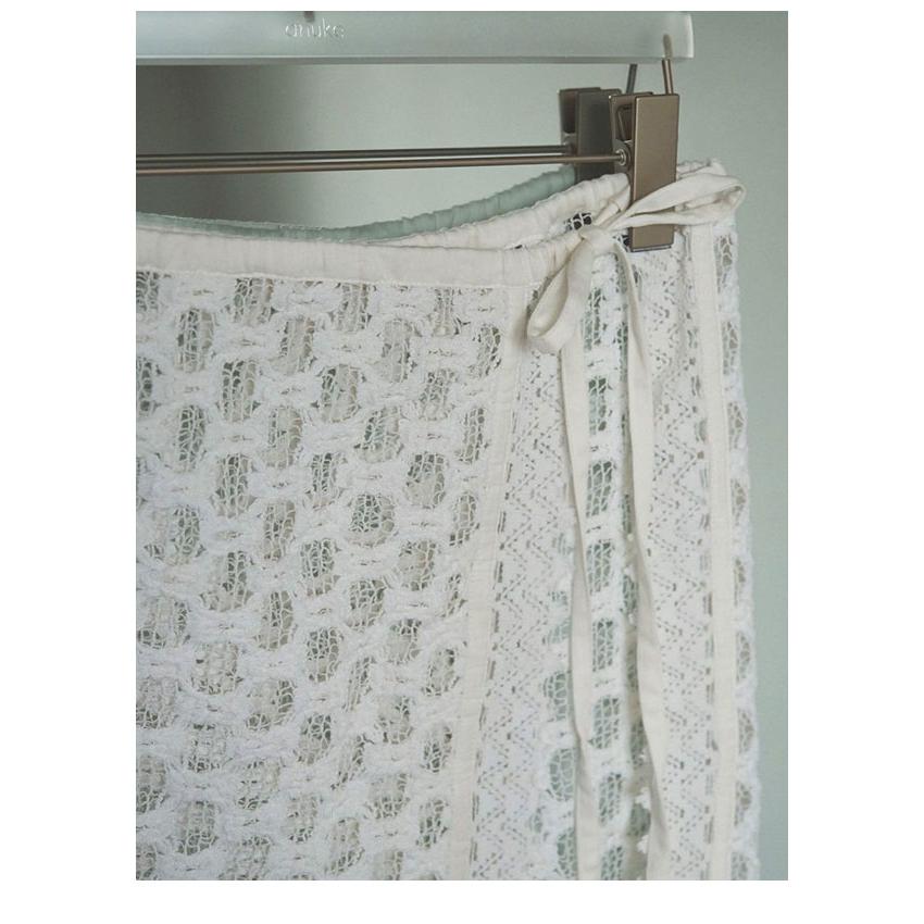anuke（アンヌーク） anuke 2025FallWinter ボトムス Lace Wrap Skirt