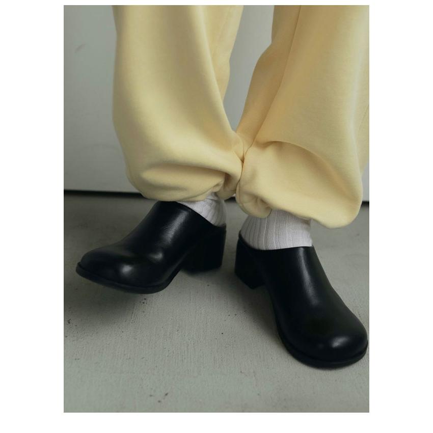 anuke アンヌーク 2025FallWinter 靴 Ecoleather Heel Slip-ons