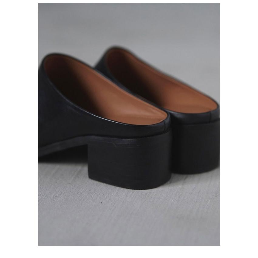 anuke アンヌーク 2025FallWinter 靴 Ecoleather Heel Slip-ons