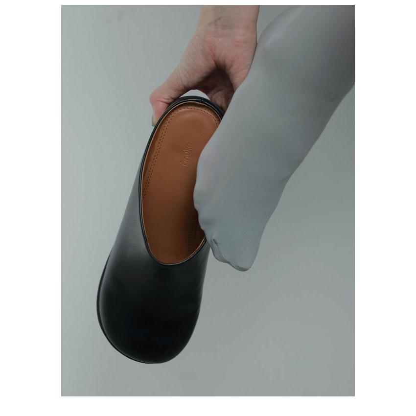 anuke アンヌーク 2025FallWinter 靴 Ecoleather Heel Slip-ons