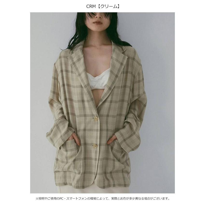 クリーム色 チェック柄 ジャケット anuke（アンヌーク） anuke 2026springsummer アウター Check Over