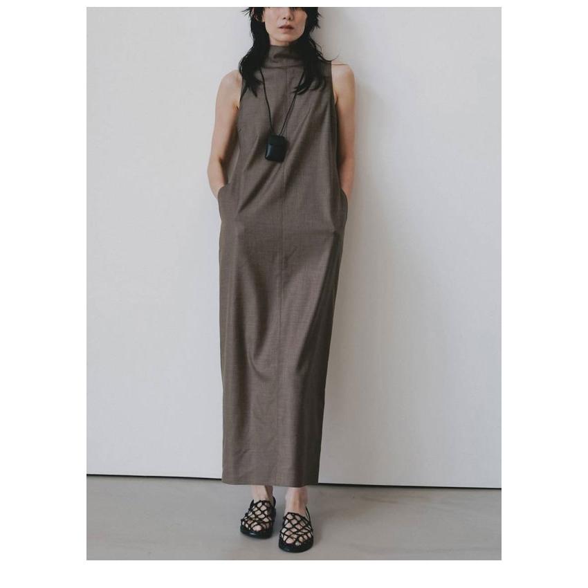 René ノースリーブ ひざ丈ワンピース anuke（アンヌーク） anuke 2026SpringSummer ワンピース Highneck