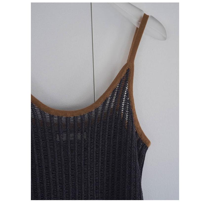 アンヌーク anuke 2026springsummer ワンピース Piping Cami Onepiece 6月上旬予約 パイピングキャミワンピース キャミソール マキシ丈 メッシュ 26春夏_12
