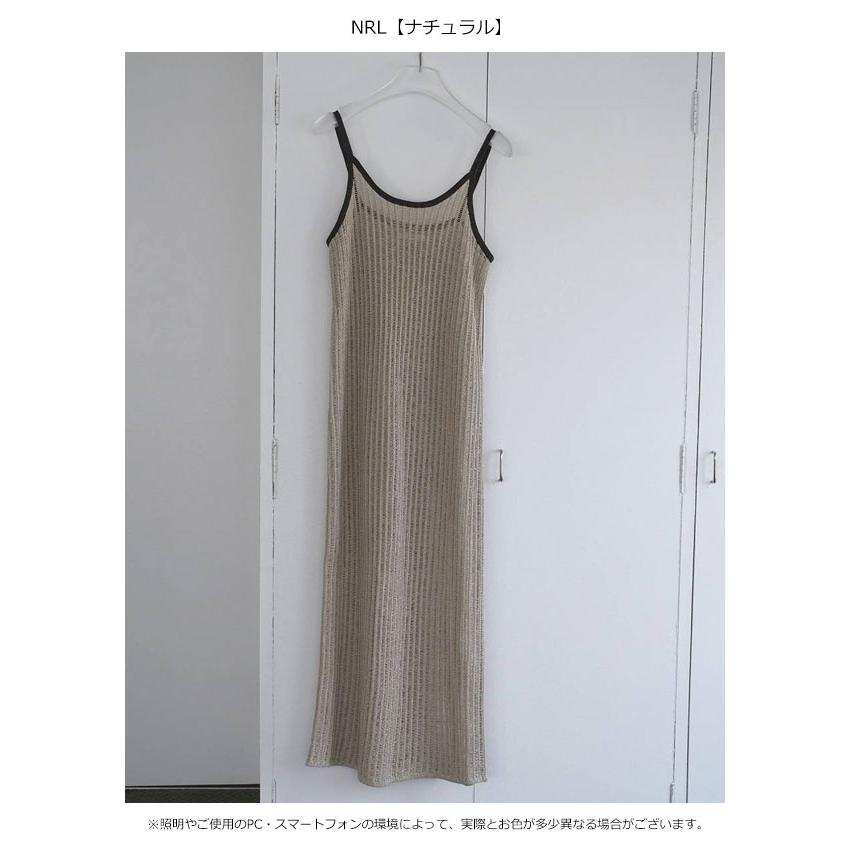 アンヌーク anuke 2026springsummer ワンピース Piping Cami Onepiece 6月上旬予約 パイピングキャミワンピース キャミソール マキシ丈 メッシュ 26春夏_1