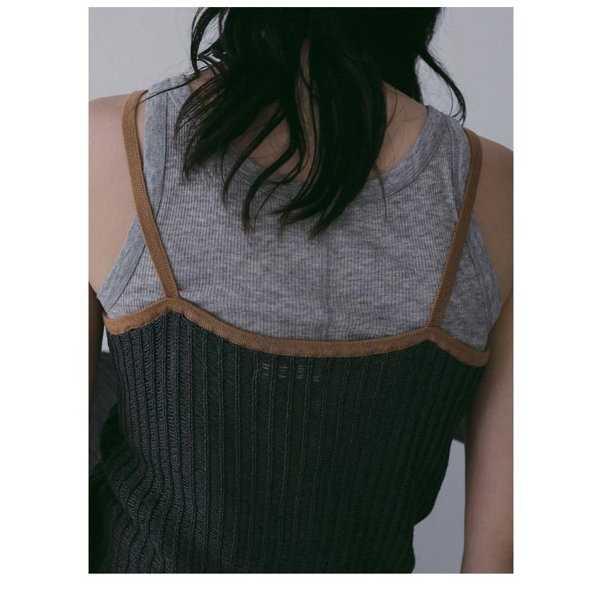アンヌーク anuke 2026springsummer ワンピース Piping Cami Onepiece 6月上旬予約 パイピングキャミワンピース キャミソール マキシ丈 メッシュ 26春夏_9